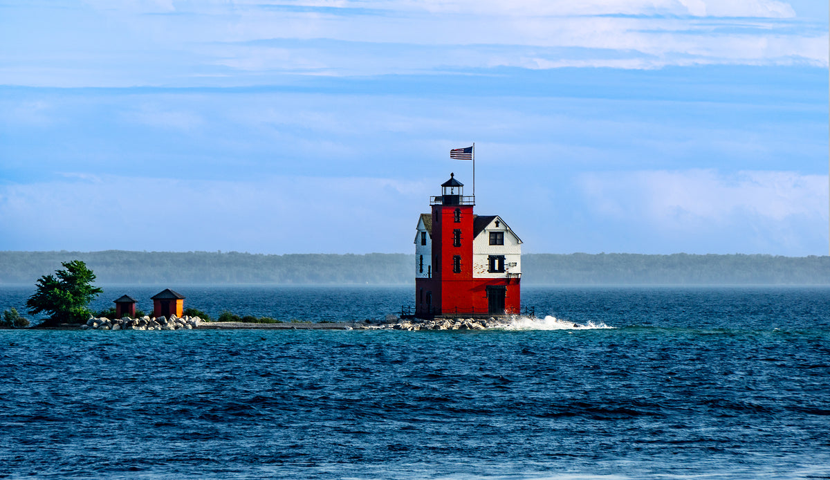 Round Island Lighthhouse by Geoffrey Prior