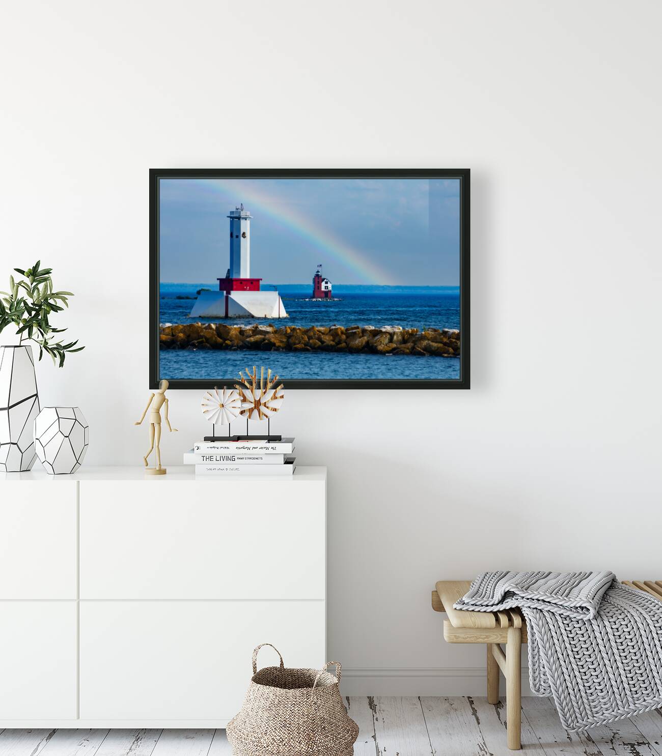 Round Island Passge Lighthouse by Geoffrey Prior