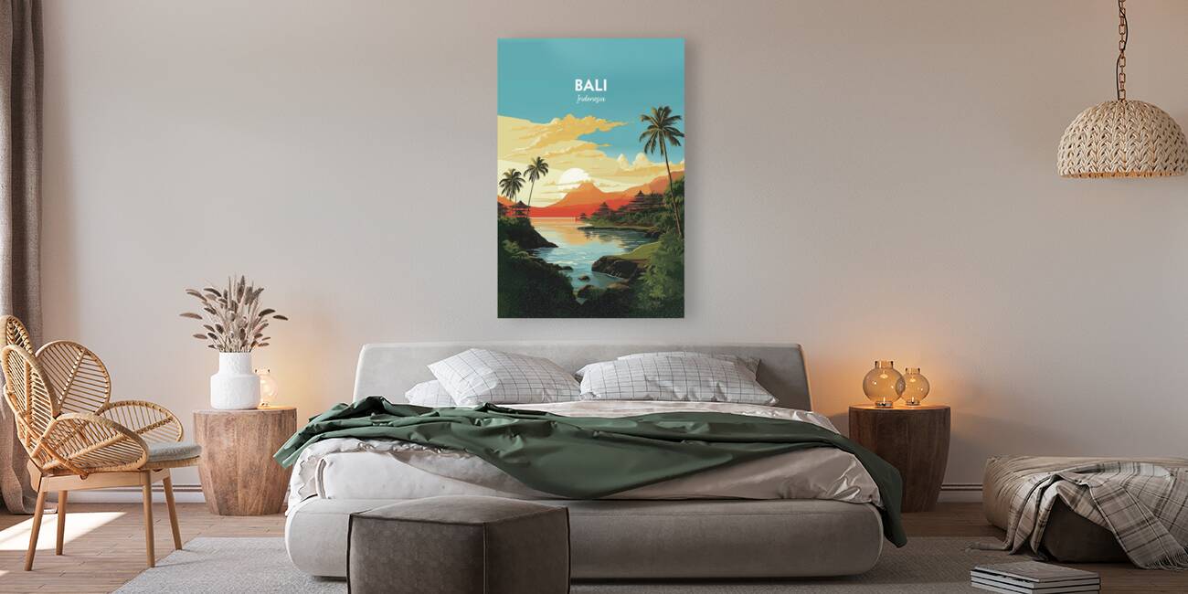 Bali Poster Bali Beach Print Bali Indonesia Travel Wall Art Poster Print Bali Poster Surf Poster Indonesia Travel Poster Home Decor Wall Art by Radu Bercan